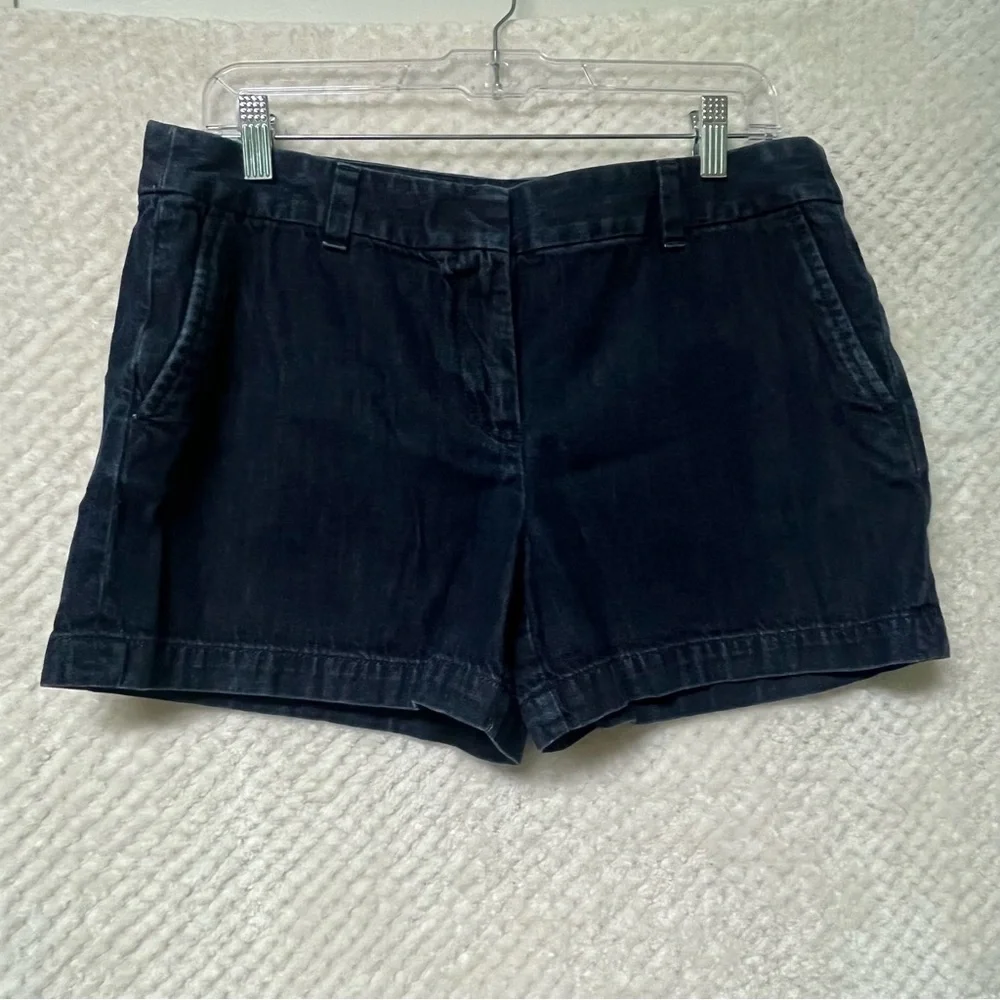 Ann Taylor LOFT Blue Shorts 100% Cotton Womens Size 8 Bottoms Classic Casual